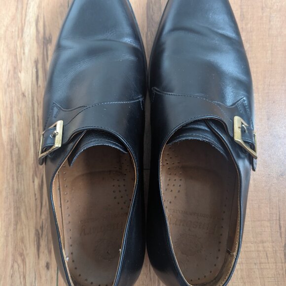 Finsbury Men's Leather Buckle Shoes - Picture 4 of 8